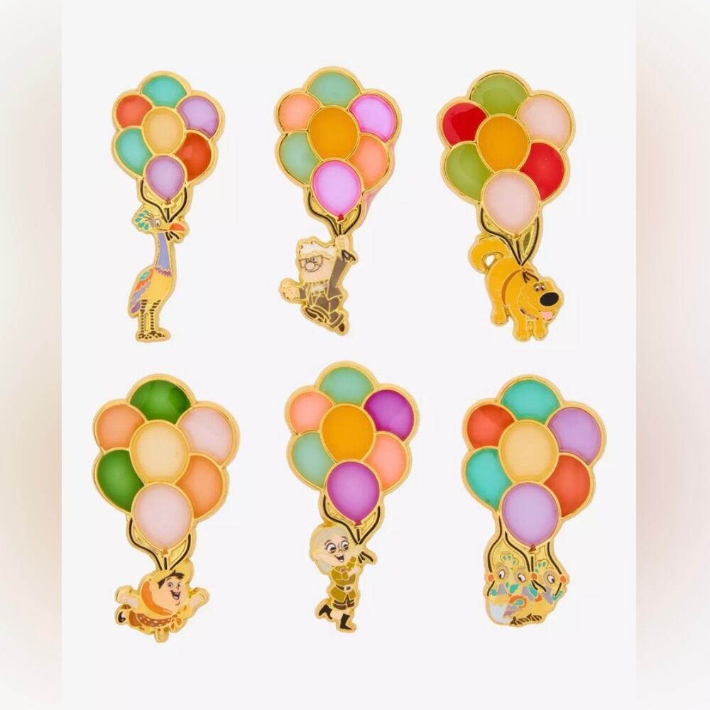 New | Loungefly | Disney Pixar Up Balloon Characters Blind Box Enamel Pin - Picture 2 of 6